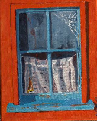 "West Coast Window" - Acrylic - Painting by Christine Parnell, an artist from Hawke's Bay, New Zealand.